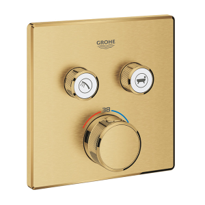 29124gn0 2 way concealed mixer grohtherm smartcontrol bruched gold grohe