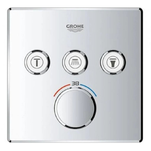 29126000 square concealed mixer grohtherm smartcontrol chrome grohe