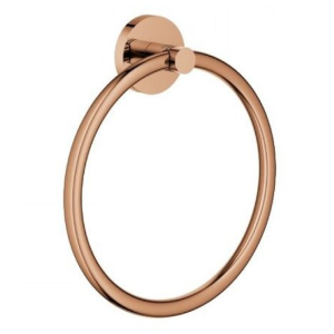 Grohe Essential Rose Gold Shiny Round Towel Holder