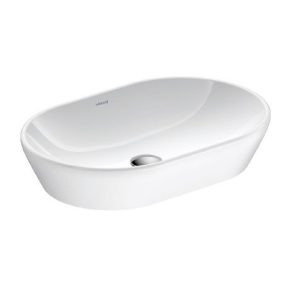 De Niu white basin on an oval surface, 60*40 cm, Duravit