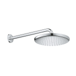 Grohe Chrome Tempesta Round Shower Bowl with Outlet