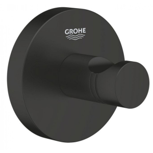 Grohe Matte Black Start Top Round Towel Holder