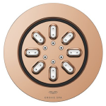 Grohe shiny aqua rose gold circular jet