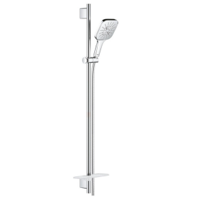 Grouhy Smart Active Cube Square Shower System, Chrome