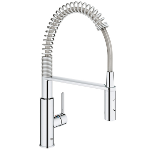 High jet kitchen mixer with Grohe chrome handle