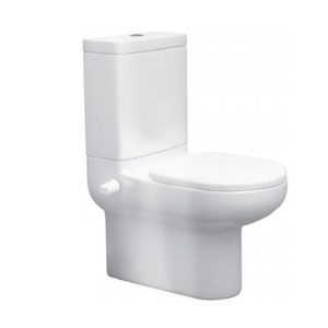 Ideal Standard Play toilet flush with the shower wall