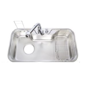 Koni Combo Stainless Steel Kitchen Sink is partially below the surface