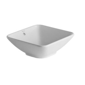 Pacino white basin on a square countertop, 42 cm Duravit