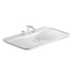 Peravida white rectangular vanity basin, 100*52.5 cm Duravit