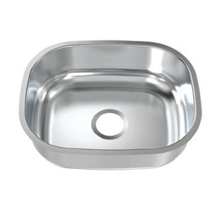 Plaza Fayrouz Stainless Steel Kitchen Sink, completely below the surface, 0.5 mm thick, without drain, 40 x 50 cm