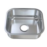 Plaza Fayrouz stainless steel kitchen sink is completely below the surface