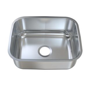 Plaza Gold Stainless Steel Kitchen Sink, 0.8 mm thick, without drain, 35 x 40 cm