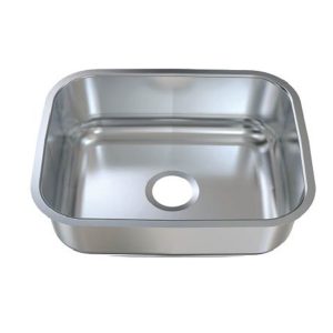 Plaza Gold Stainless Steel Kitchen Sink, 0.8 mm thick, without drain, 38 x 48 cm