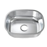 Plaza Lapis Stainless Steel Kitchen Sink, 1 mm thick, without drain, 35 x 40 cm