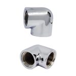 Plaza Star ½" (20 mm) internal thread elbow, nickel chrome