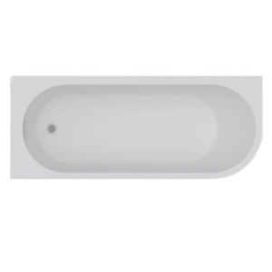 Seamless bathtub Duravit Santorini, north corner, 170 x 70 cm, white