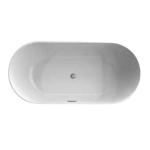 Seamless bathtub Duravit Trento 150 x 80 cm, white