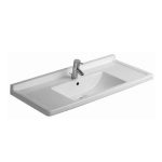 Stark 3 white rectangular vanity sink, 105*48.5 cm, Duravit