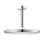 Tempesta circular shower pan in Grohe chrome