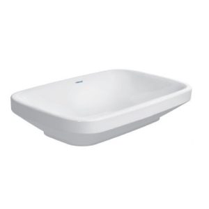 White Durastyle sink on a rectangular surface, 60*38 cm Duravit