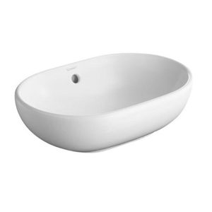 White Foster sink on oval countertop, 35*49.5 cm Duravit